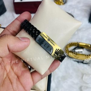 Stylish Rubber & Steel Bracelet
