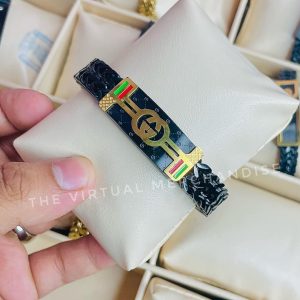 Premium Gucci Fashion Bracelet for Men (Black)